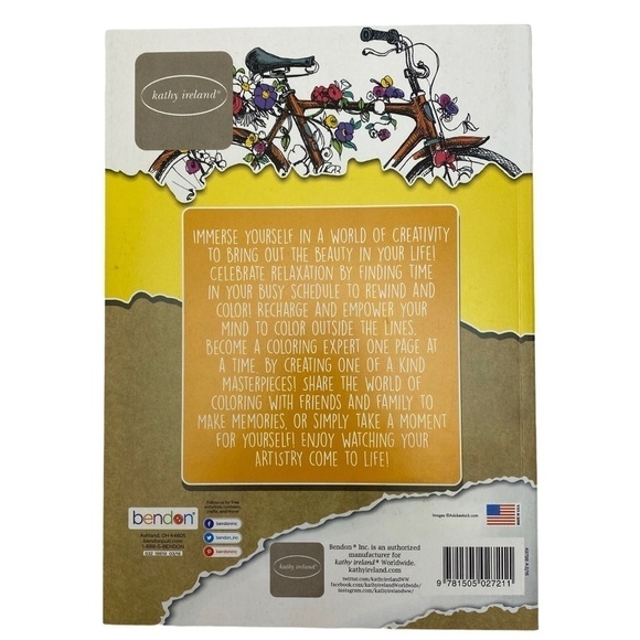 Colouring / Coloring Book: Kathy Ireland - Gardens - Picture 2 of 7